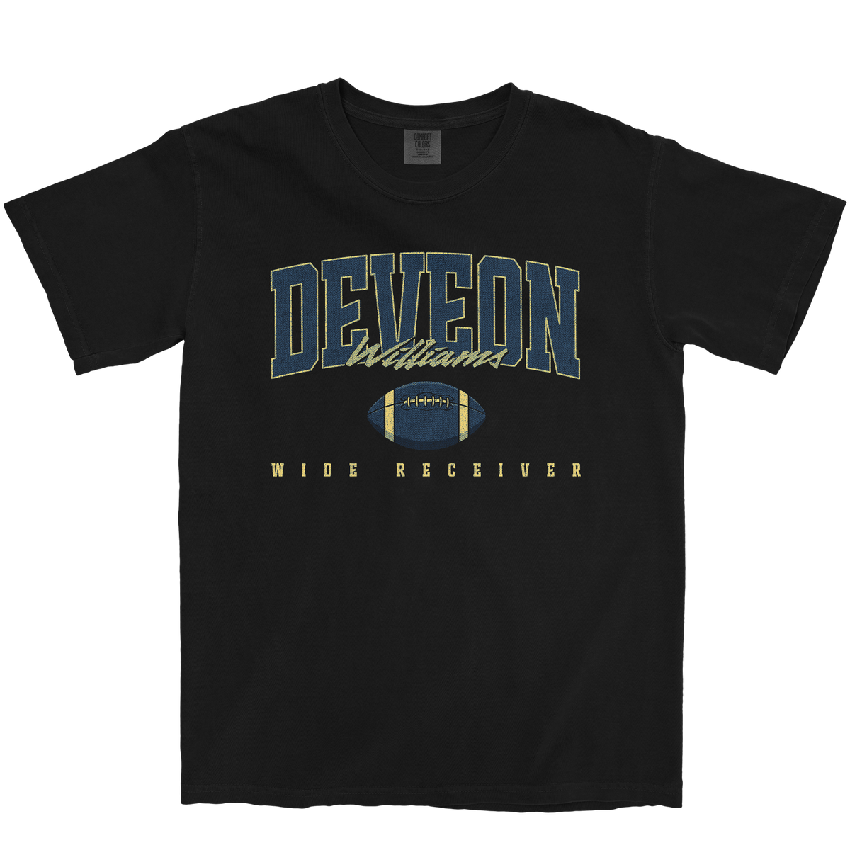 DEVEON WILLIAMS RETRO BLACK TEE