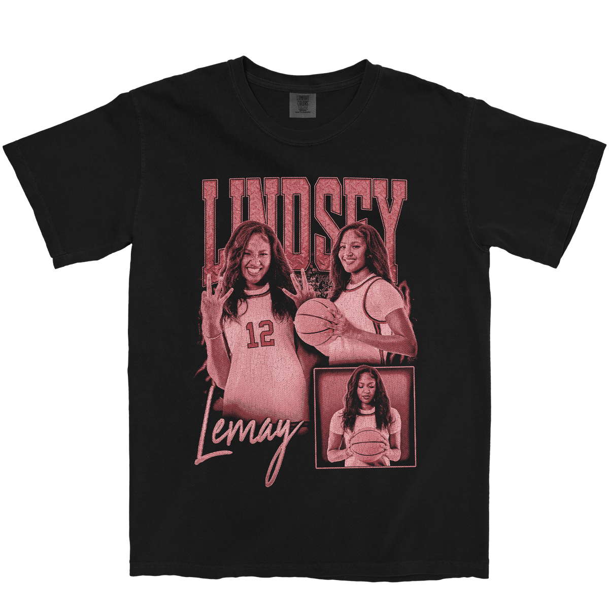 LINDSEY LEMAY GRAPHIC BLACK TEE