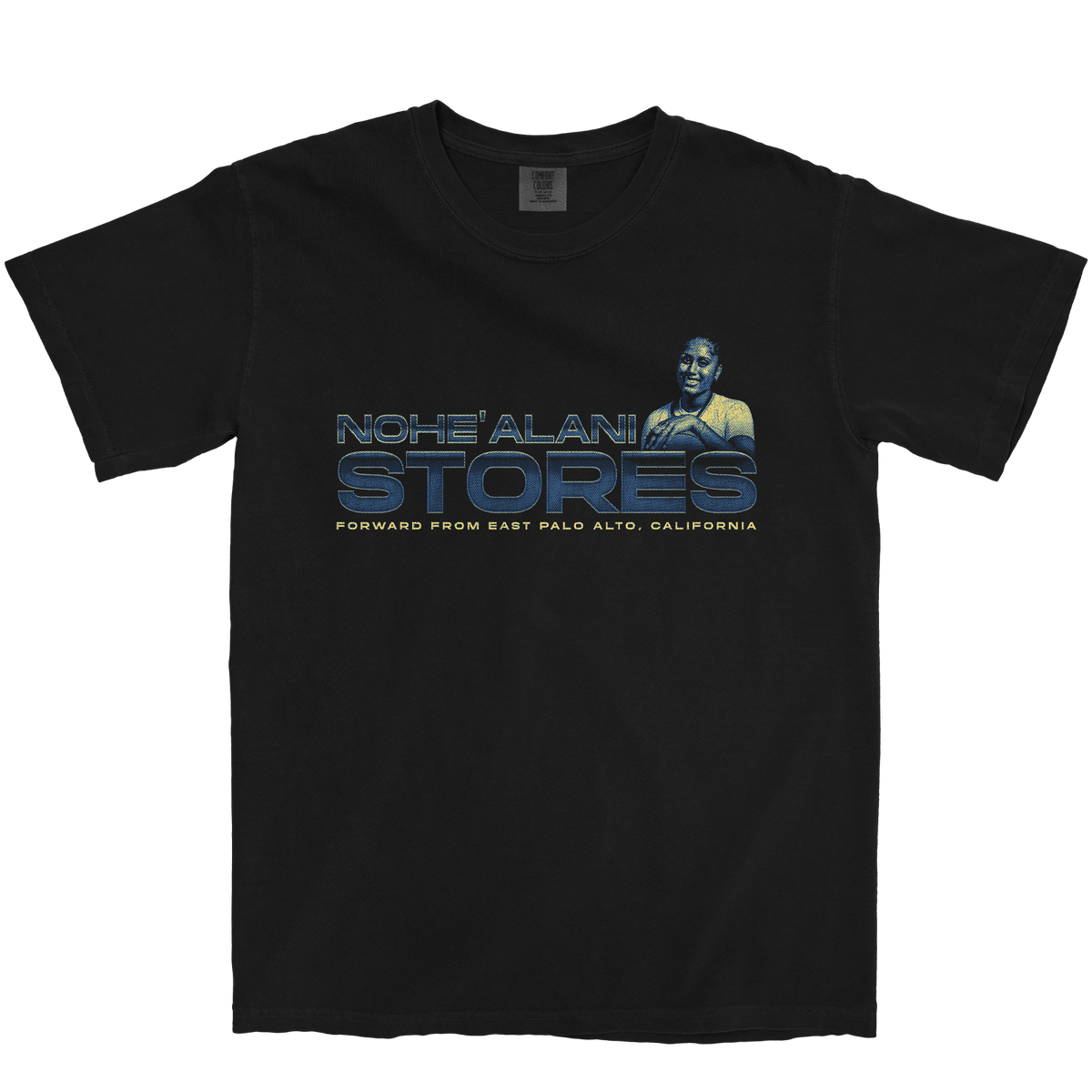 NOHE'ALANI STORES RETRO BLACK TEE