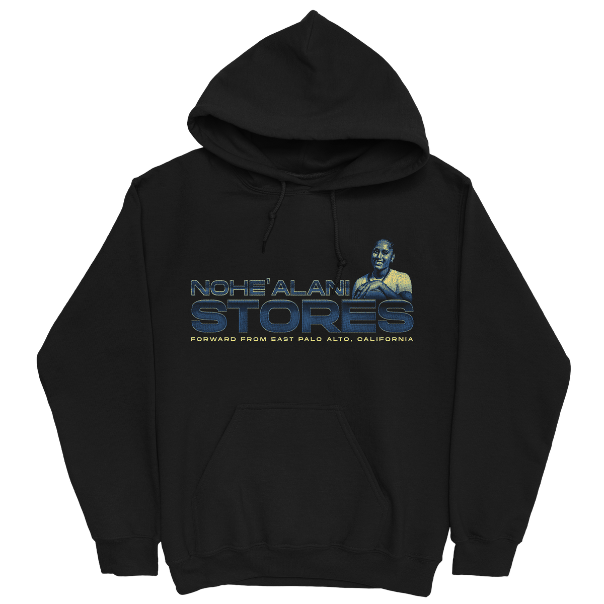 NOHE'ALANI STORES RETRO BLACK HOODIE