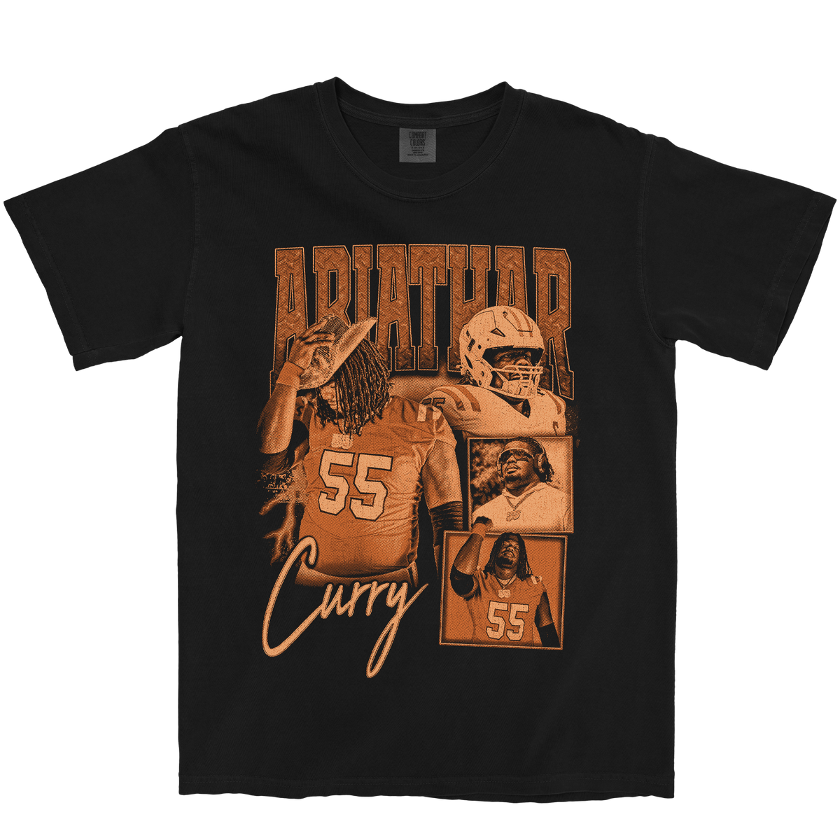 ABIATHAR CURRY GRAPHIC BLACK TEE