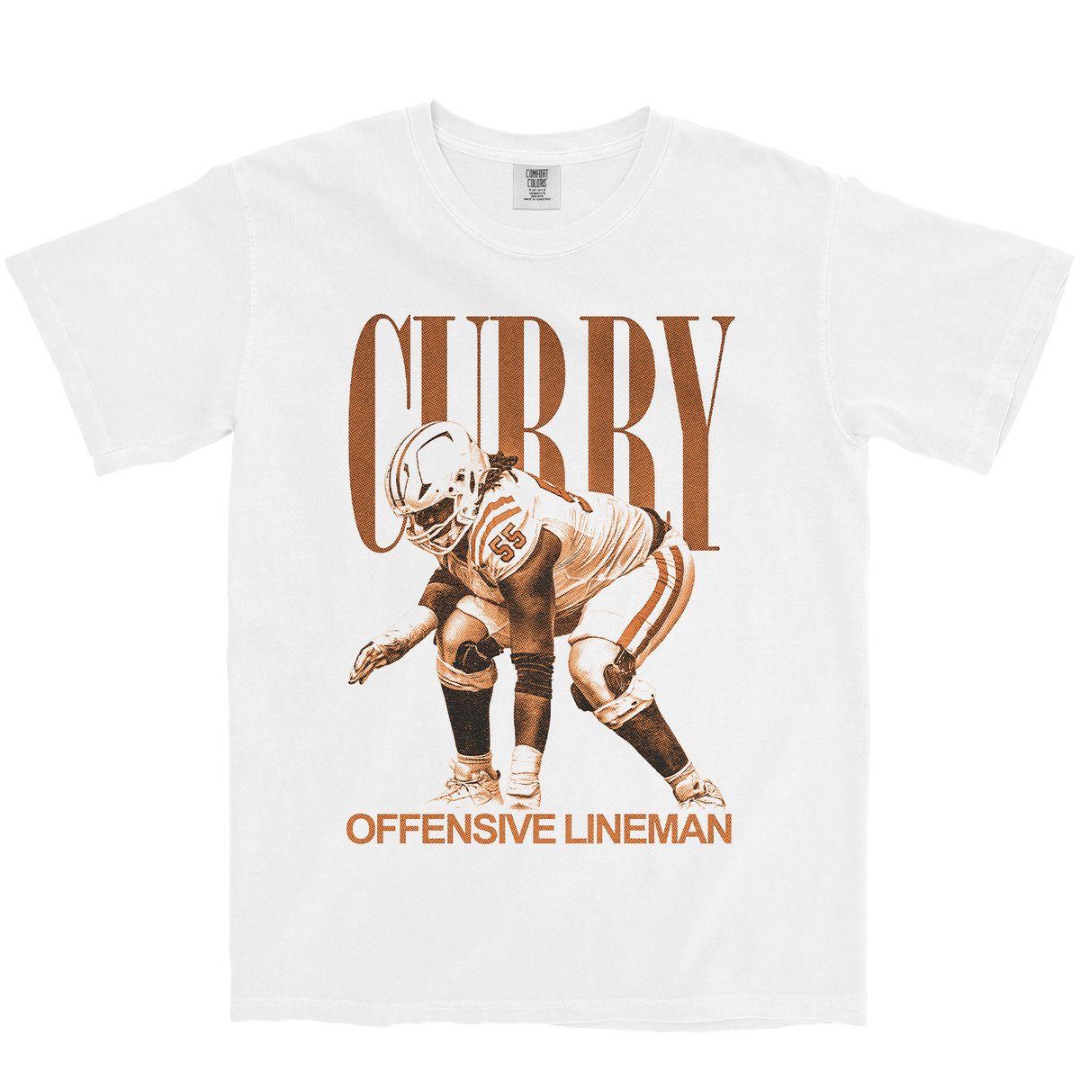 ABIATHAR CURRY VINTAGE WHITE TEE