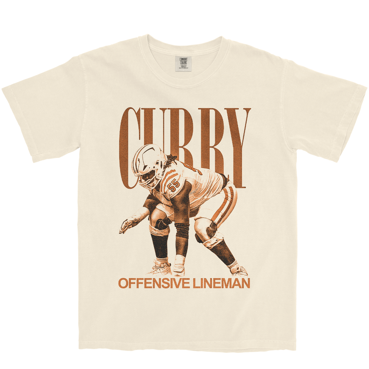 ABIATHAR CURRY VINTAGE IVORY TEE