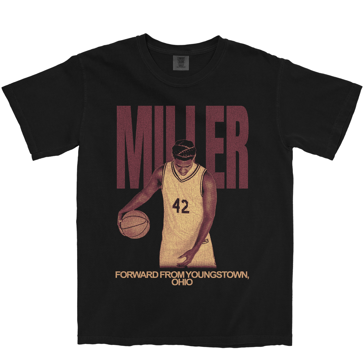 MYLES MILLER VINTAGE BLACK TEE