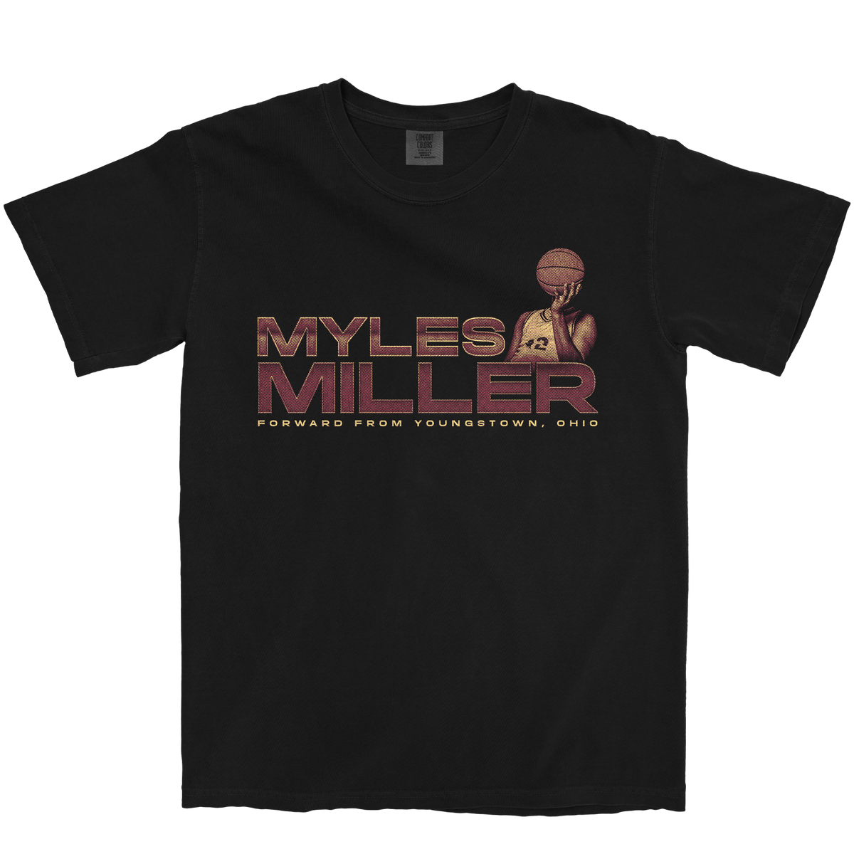 MYLES MILLER RETRO BLACK TEE