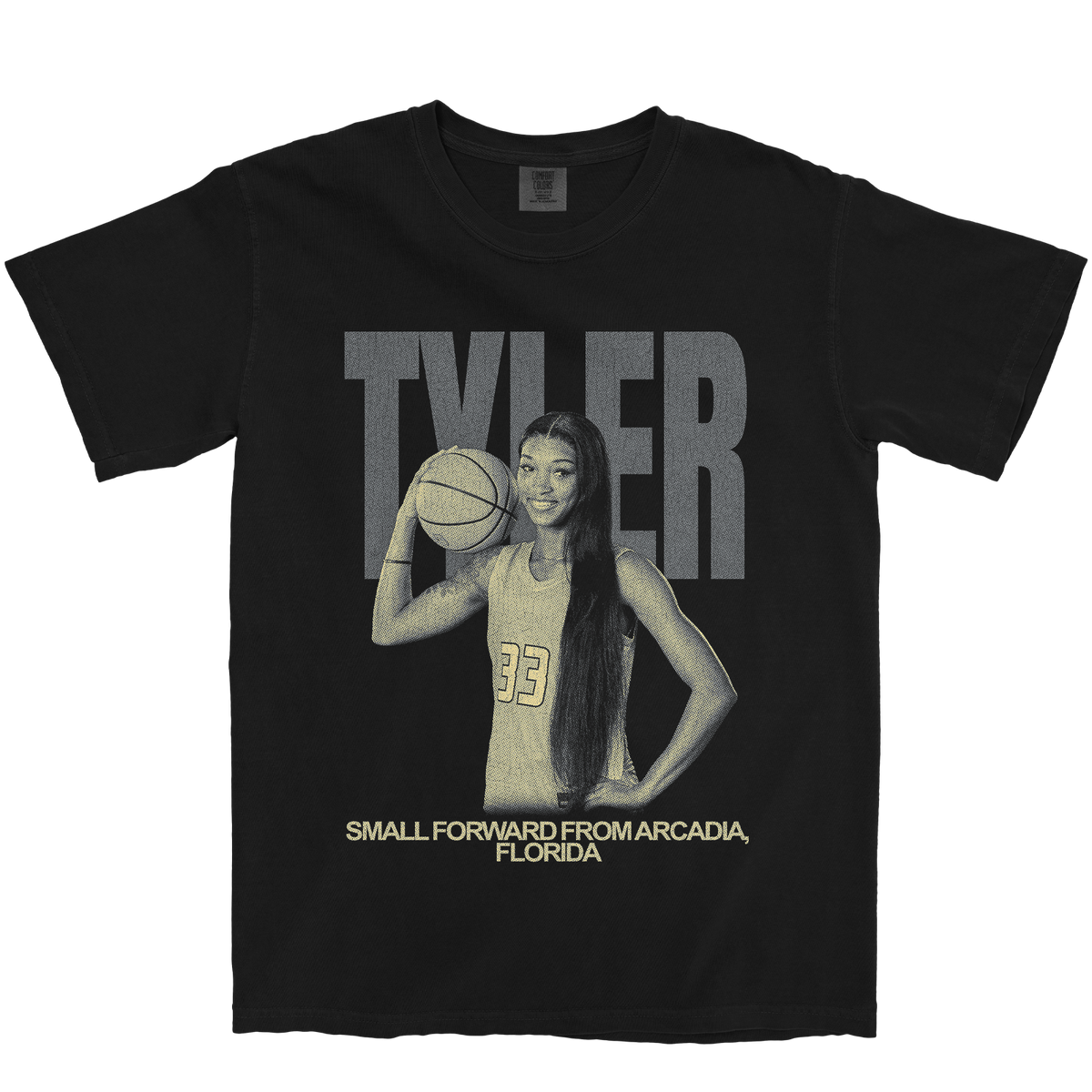 YAHRI TYLER VINTAGE BLACK TEE