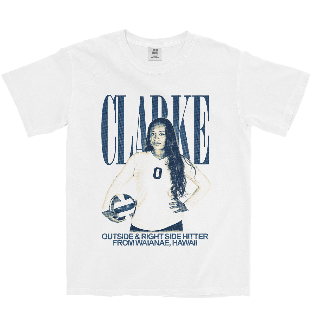 NICANORA CLARKE VINTAGE WHITE TEE
