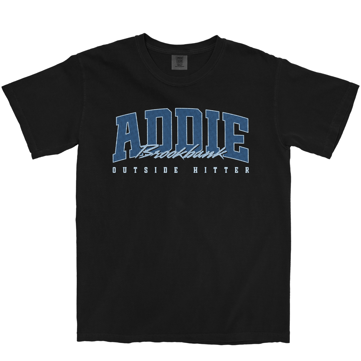 ADDIE BROOKBANK RETRO BLACK TEE