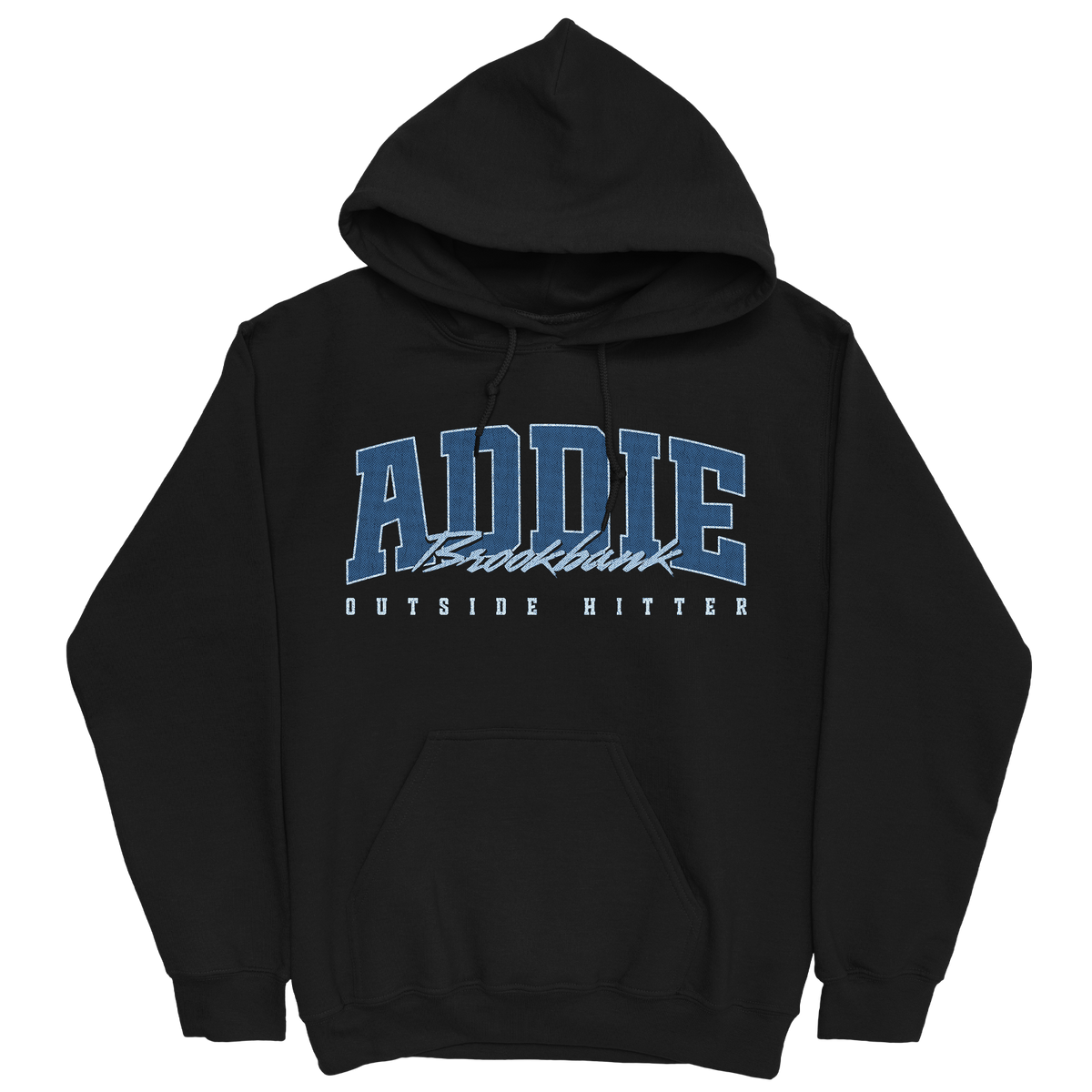 ADDIE BROOKBANK RETRO BLACK HOODIE