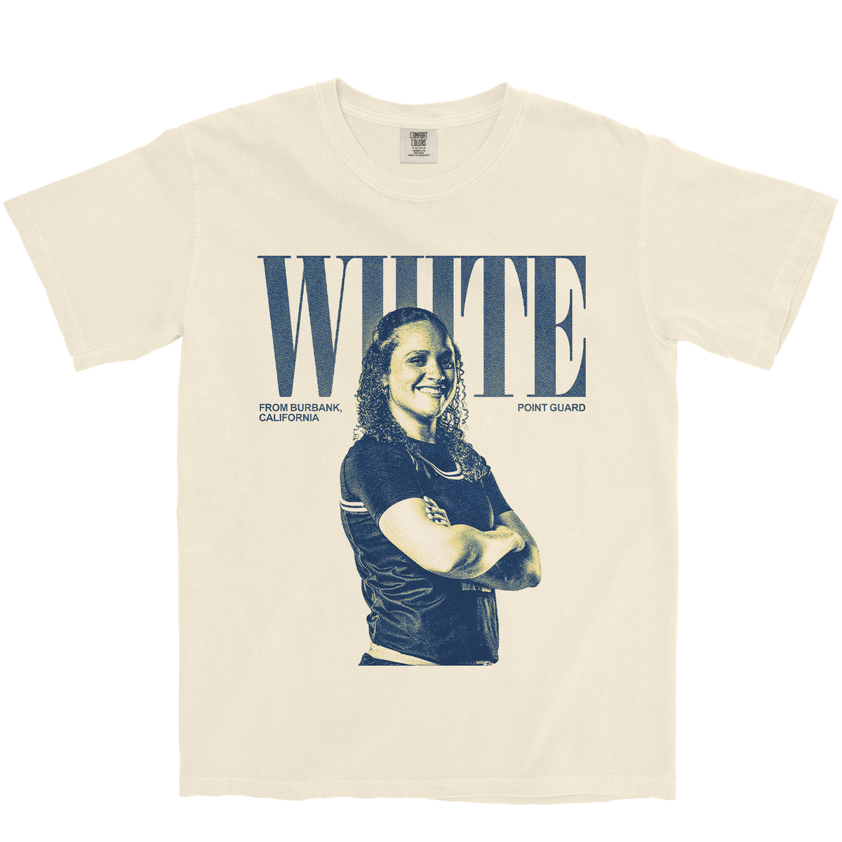 DELANEY WHITE VINTAGE IVORY TEE