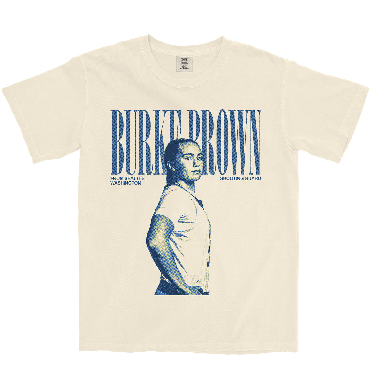 ELLERY BURKE-BROWN VINTAGE IVORY TEE