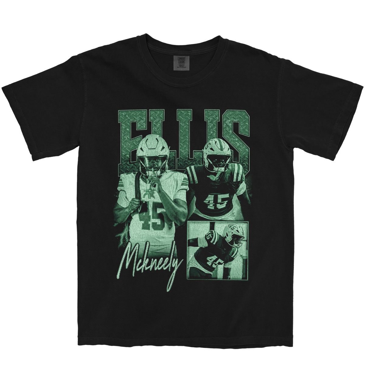 ELLIS MCKNEELY GRAPHIC BLACK TEE