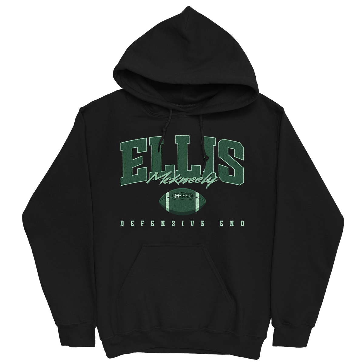 ELLIS MCKNEELY RETRO BLACK HOODIE