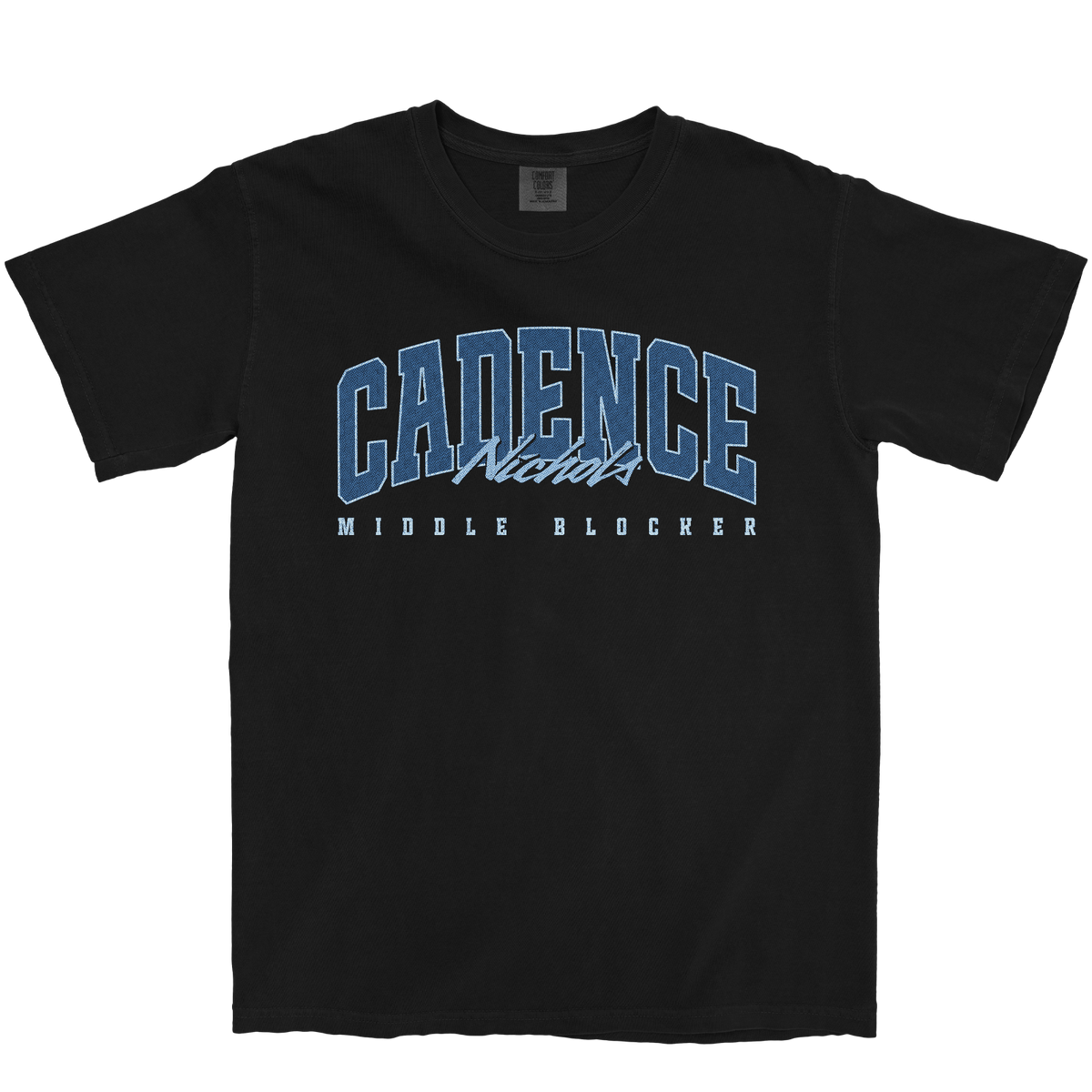 CADENCE NICHOLS RETRO BLACK TEE