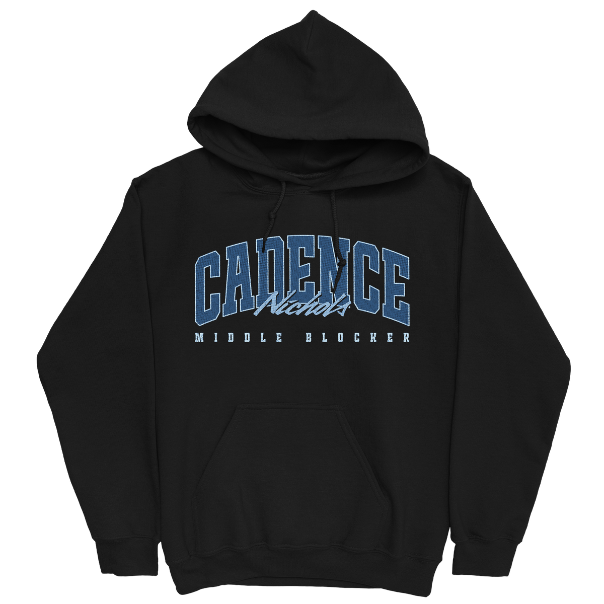 CADENCE NICHOLS RETRO BLACK HOODIE