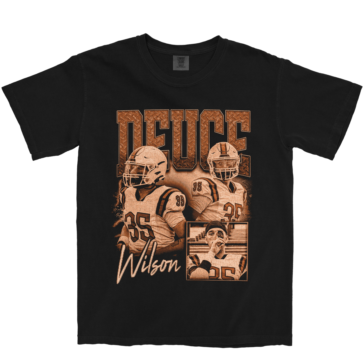 DEUCE WILSON GRAPHIC BLACK TEE