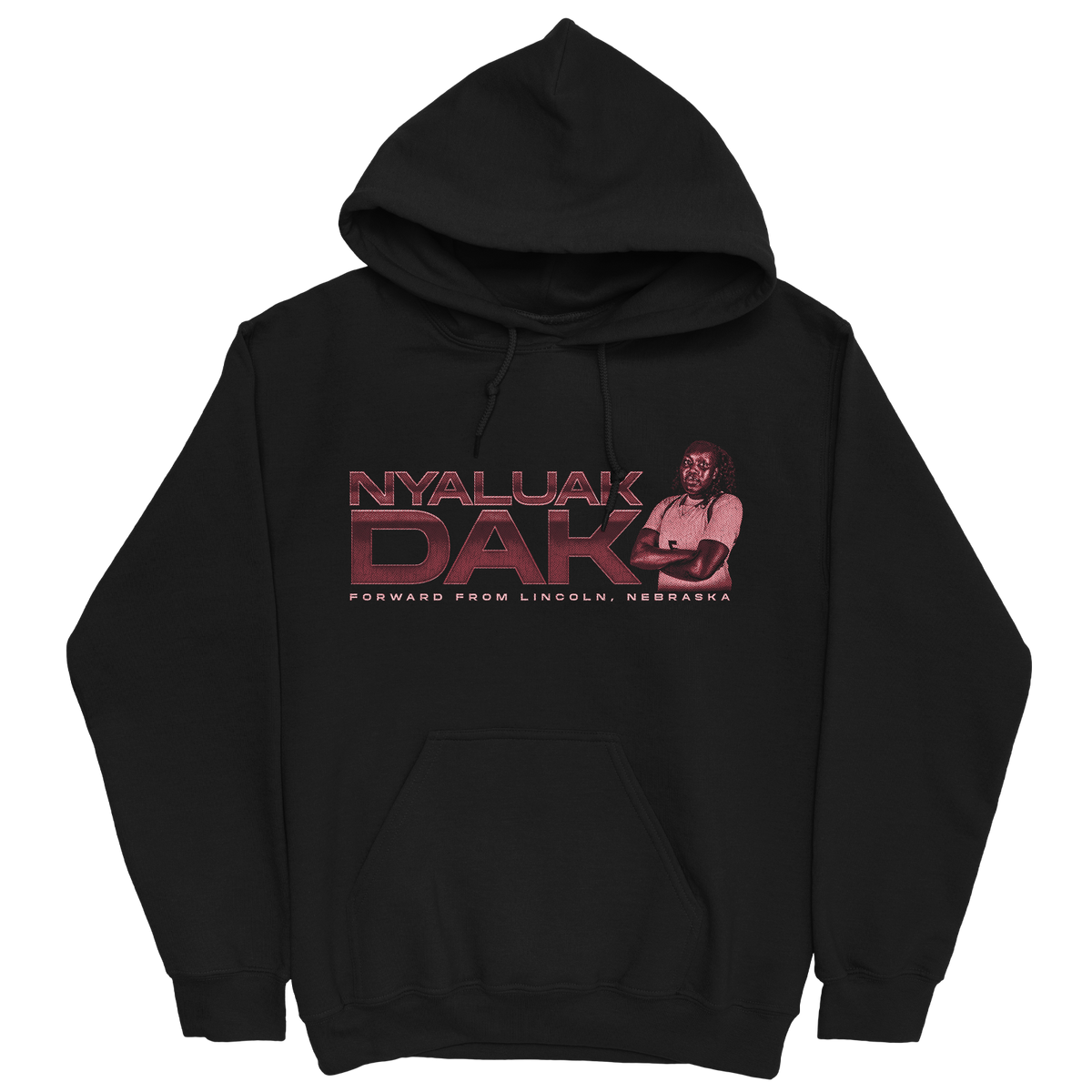 NYALUAK DAK RETRO BLACK HOODIE