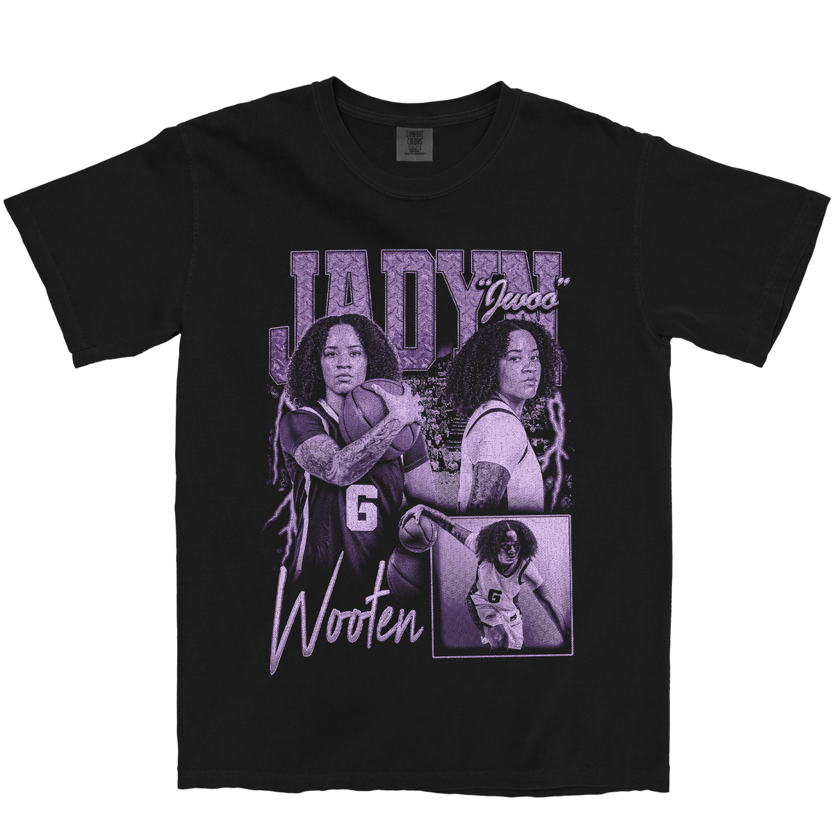 JADYN WOOTEN GRAPHIC BLACK TEE
