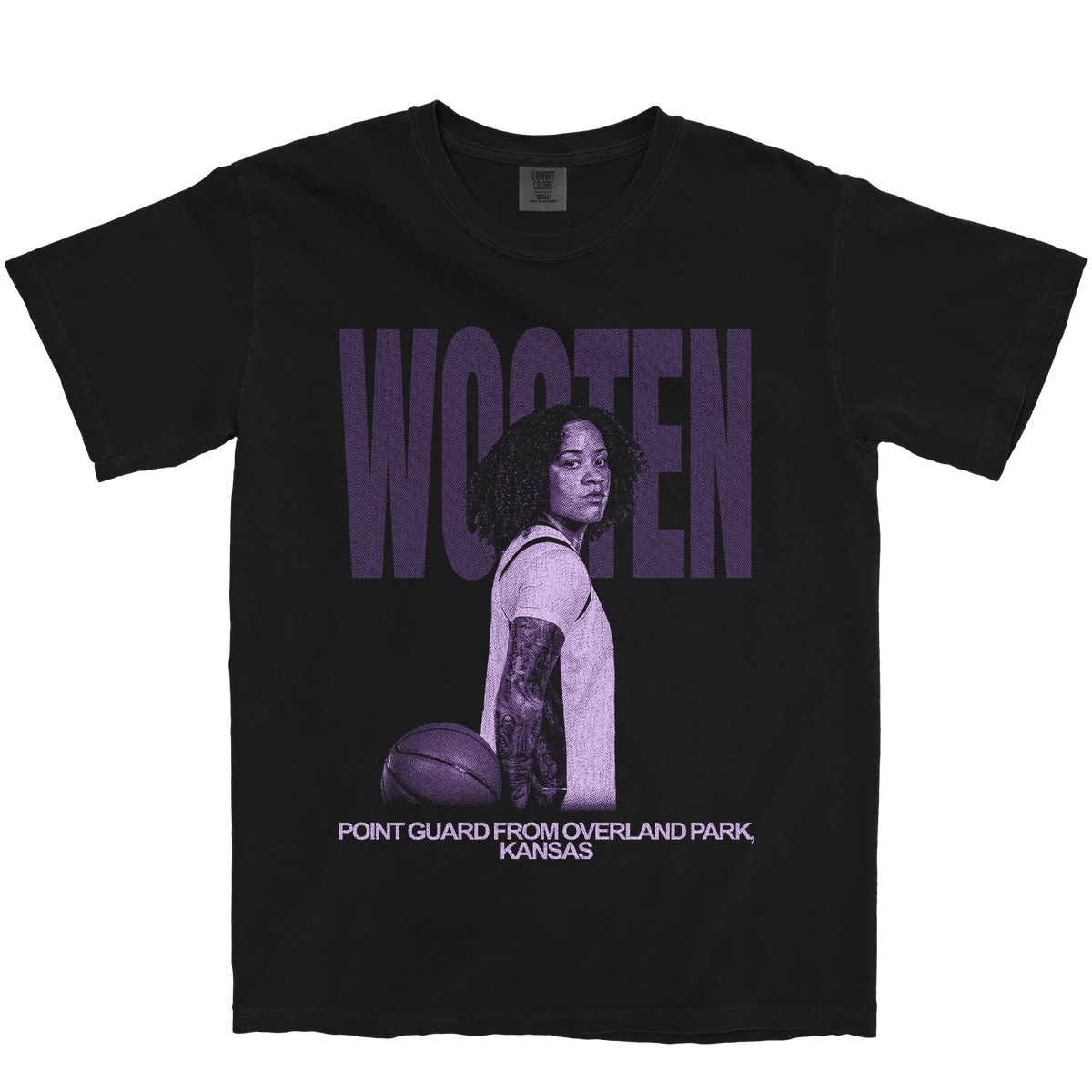 JADYN WOOTEN VINTAGE BLACK TEE