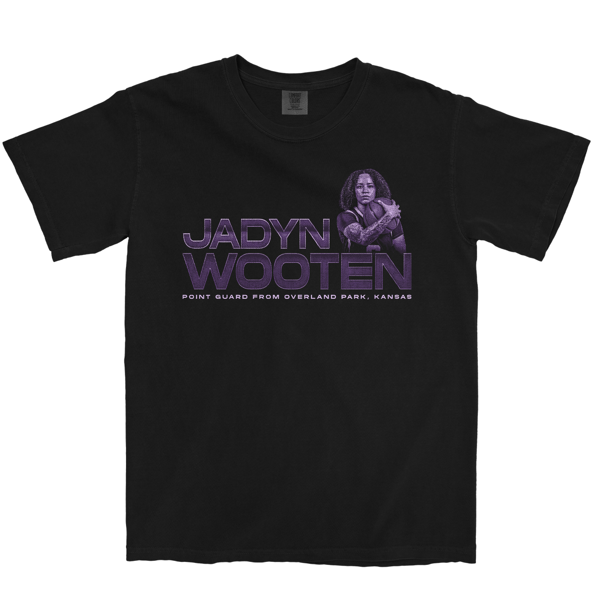 JADYN WOOTEN RETRO BLACK TEE