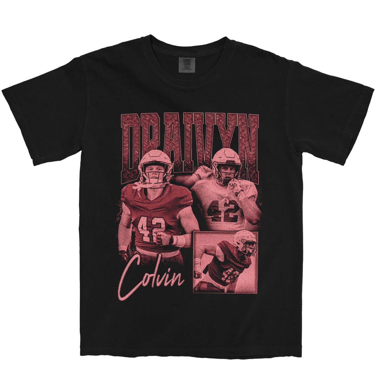 DRAIVYN COLVIN GRAPHIC BLACK TEE