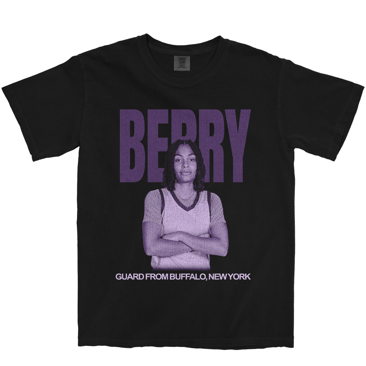 KIMORA BERRY VINTAGE BLACK TEE