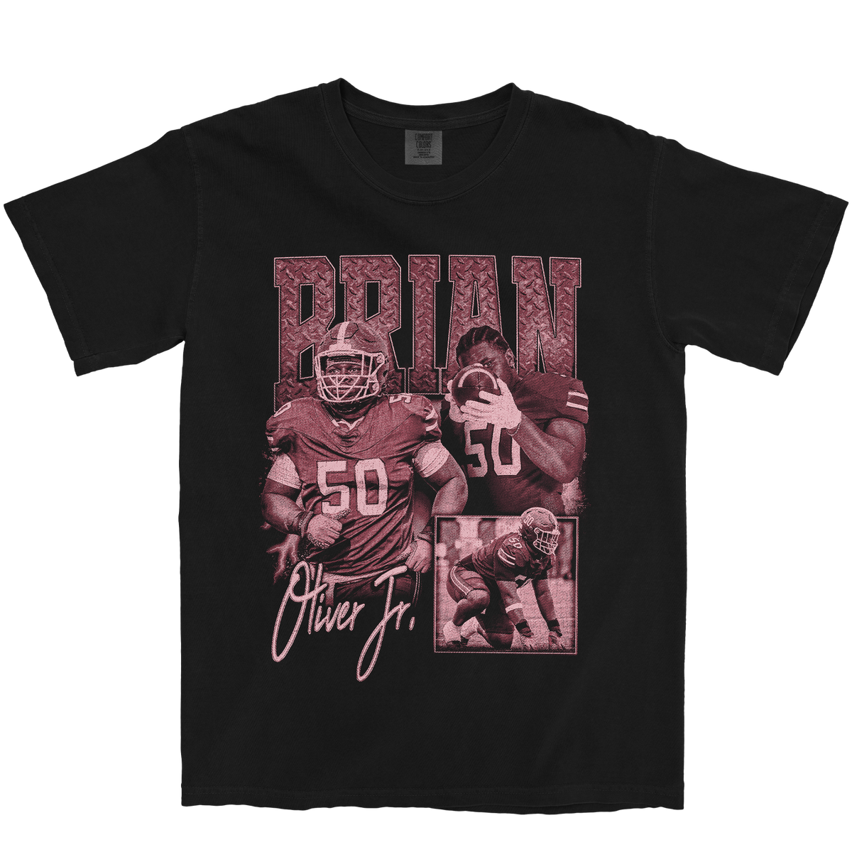 BRIAN OLIVER JR. GRAPHIC BLACK TEE