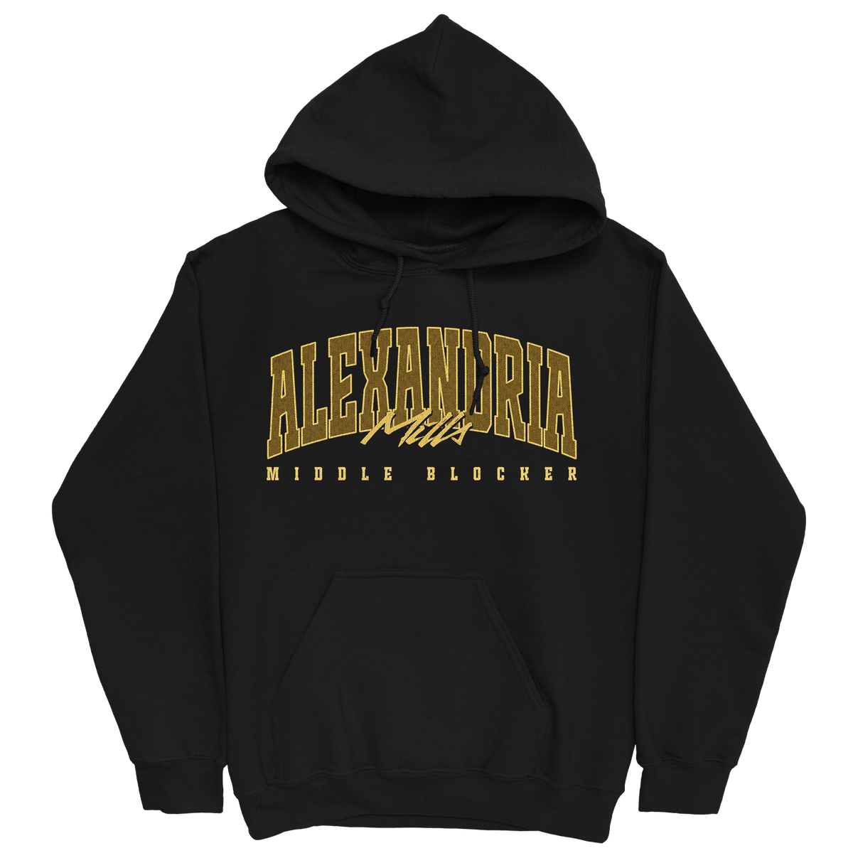 ALEX MILLS RETRO BLACK HOODIE