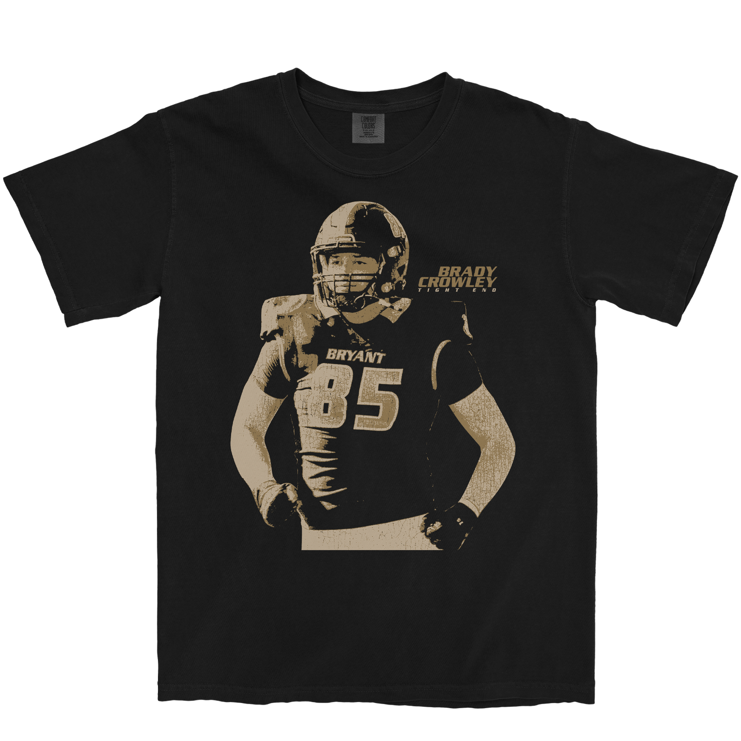BRADY CROWLEY GRUNGE BLACK TEE