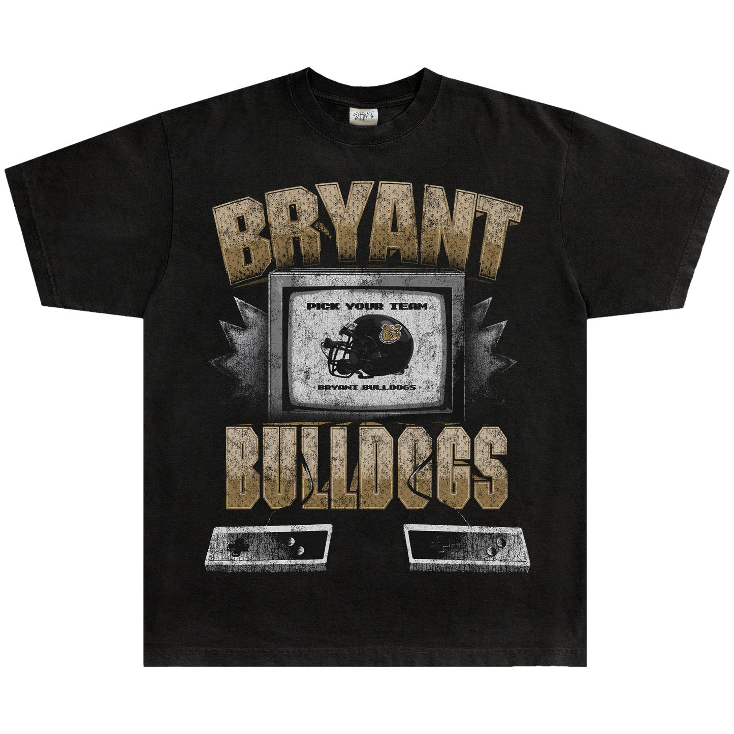 BRYANT FOOTBALL RETRO GAME HEAVYWEIGHT T-SHIRT