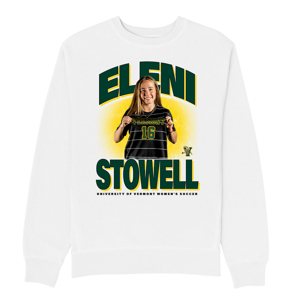 ELENI STOWELL HEAVYWEIGHT WHITE CREWNECK
