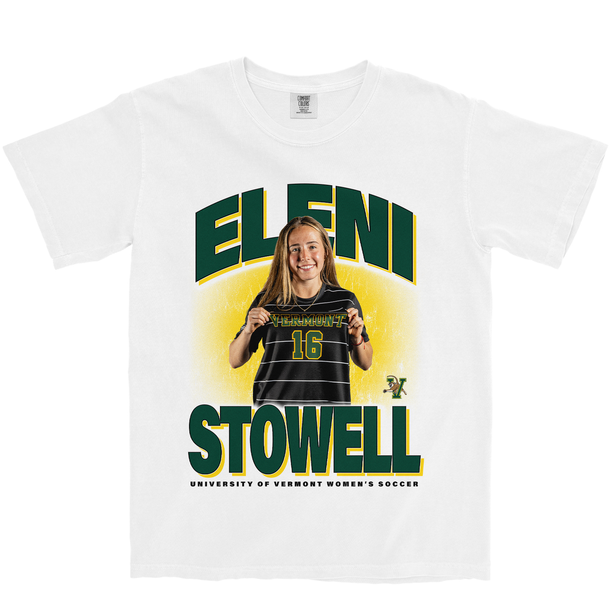 ELENI STOWELL RETRO WHITE TEE