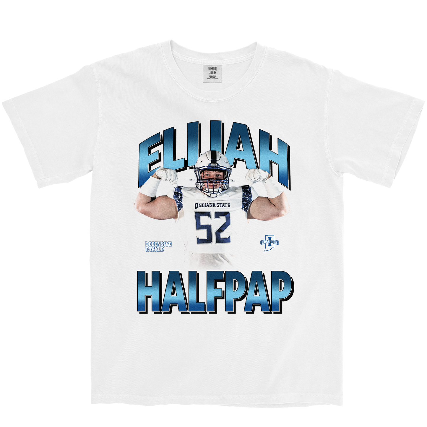 ELIJAH HALFPAP RETRO WHITE TEE