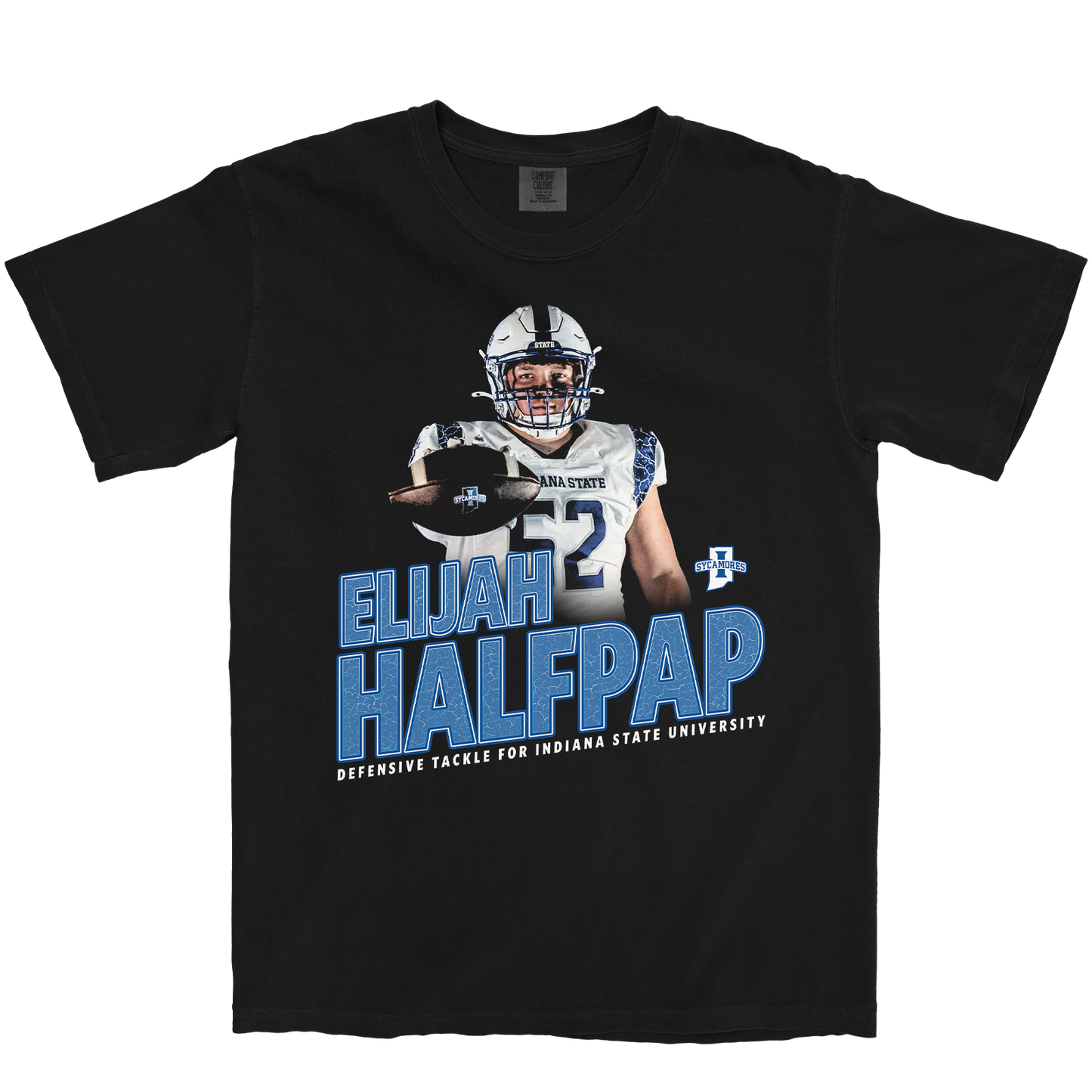 ELIJAH HALFPAP VINTAGE BLACK TEE