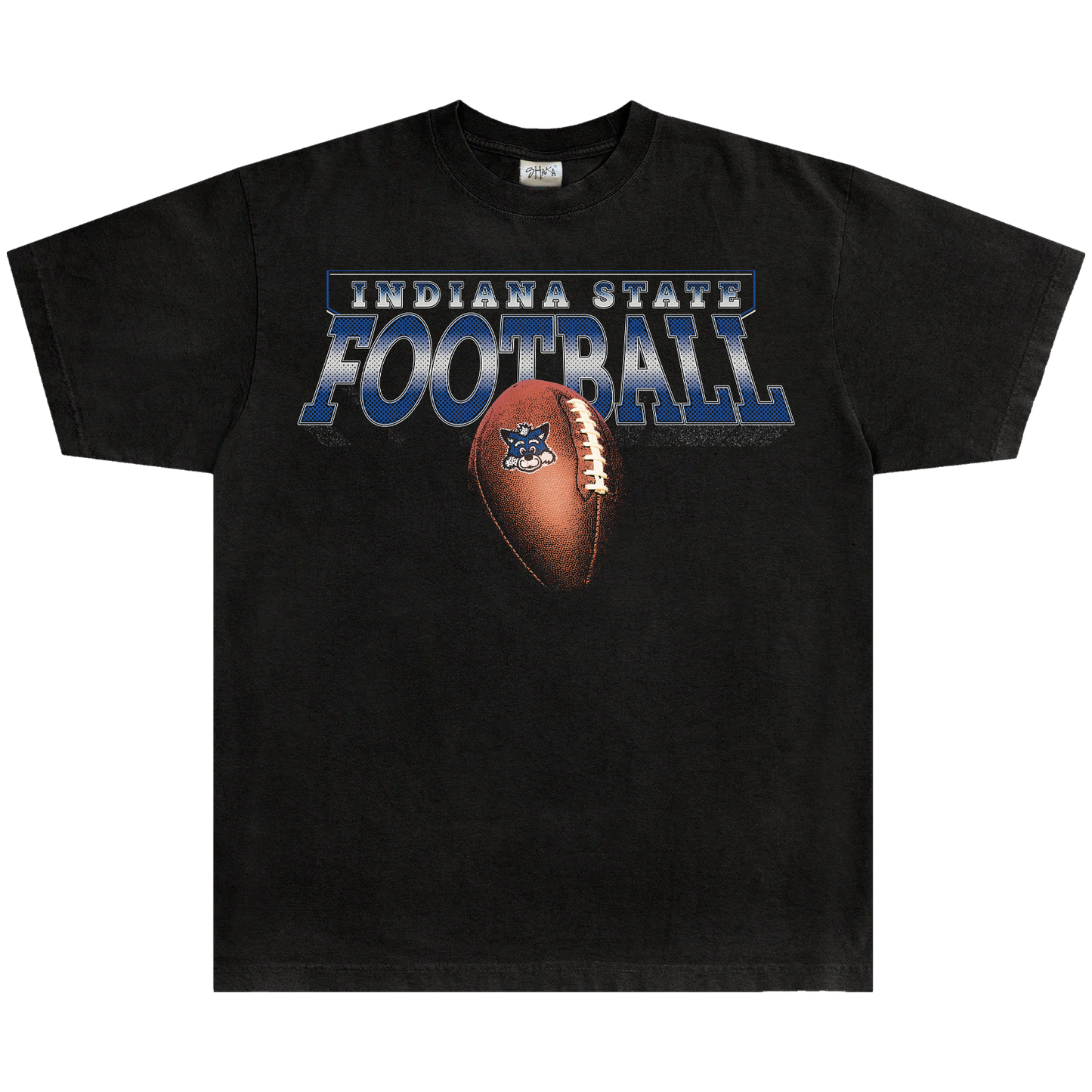 INDIANA STATE UNIVERSITY FOOTBALL HEAVYWEIGHT T-SHIRT