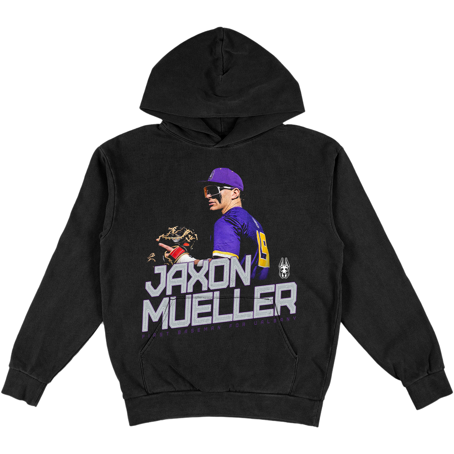 JAXON MUELLER VINTAGE BLACK HOODIE