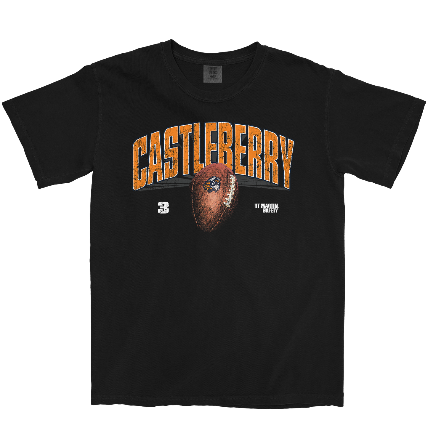 JOEL CASTLEBERRY FOOTBALL BLACK TEE