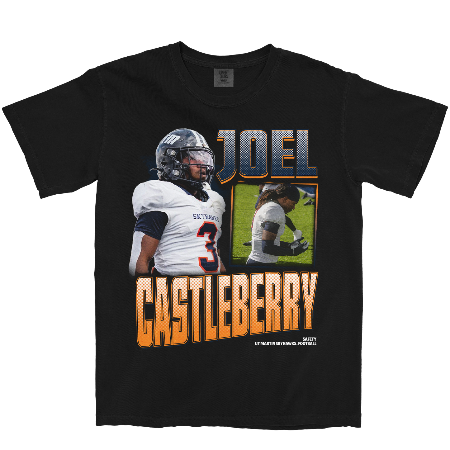 JOEL CASTLEBERRY GRAPHIC BLACK TEE