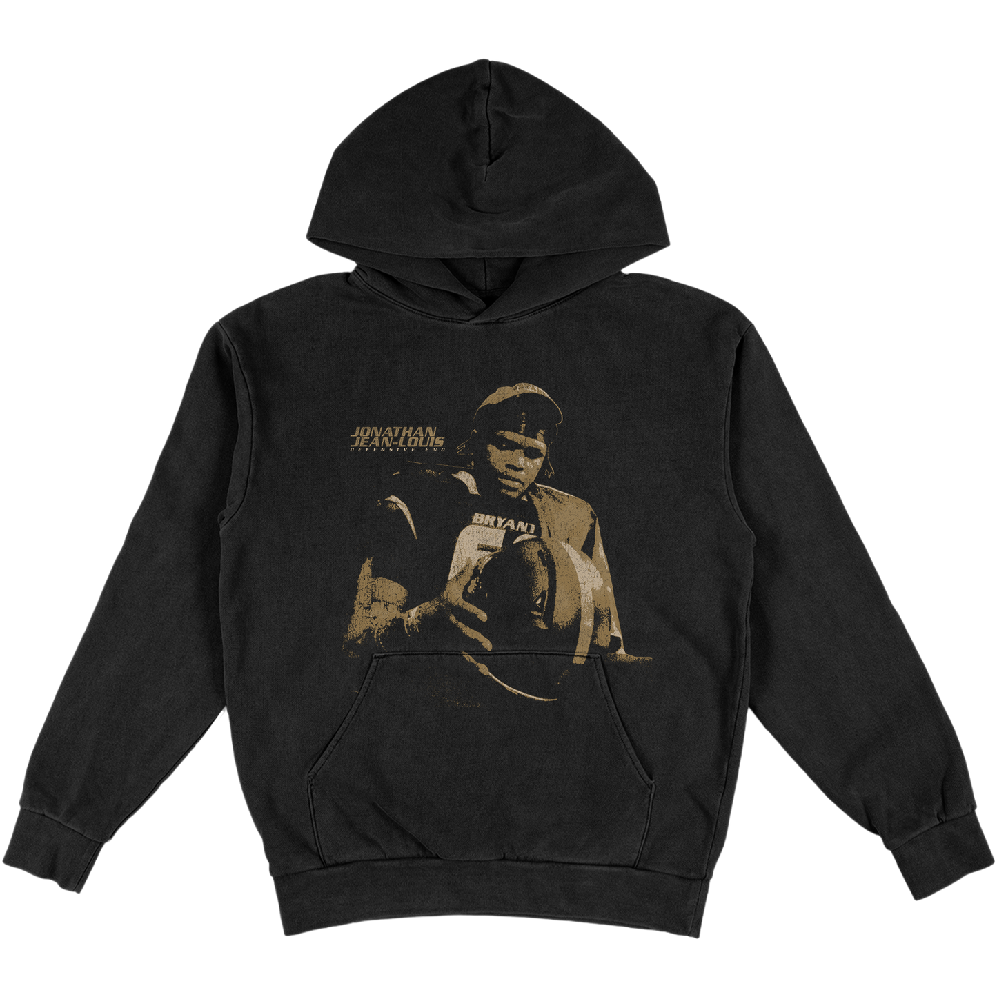 JONATHAN JEAN-LOUIS GRUNGE HEAVYWEIGHT BLACK HOODIE