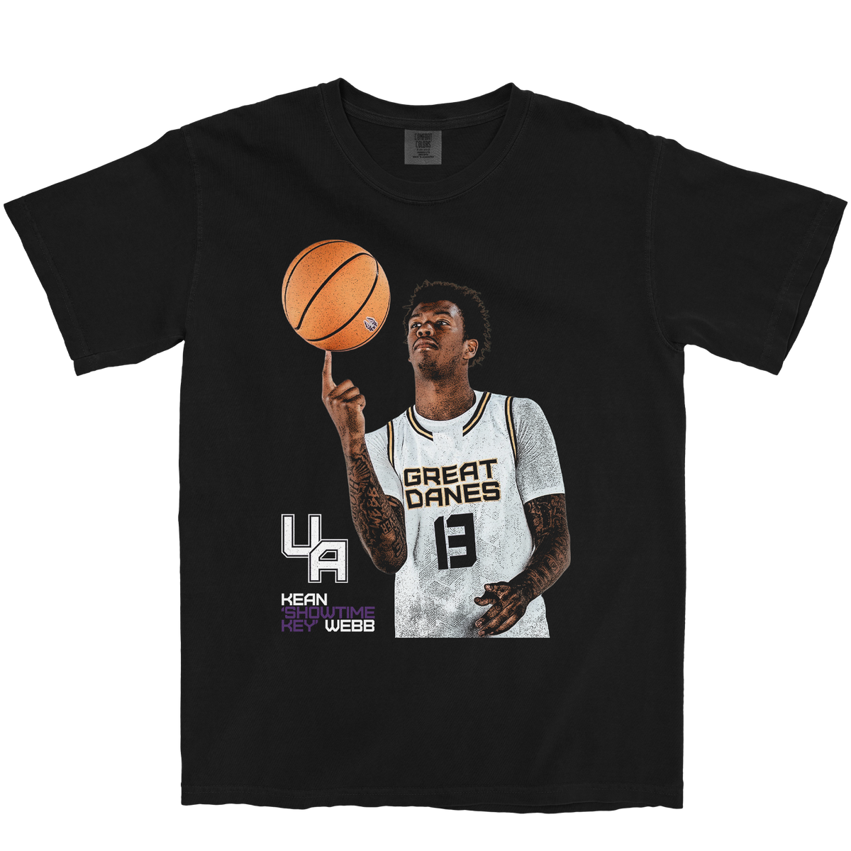 KEAN WEBB VINTAGE BLACK TEE