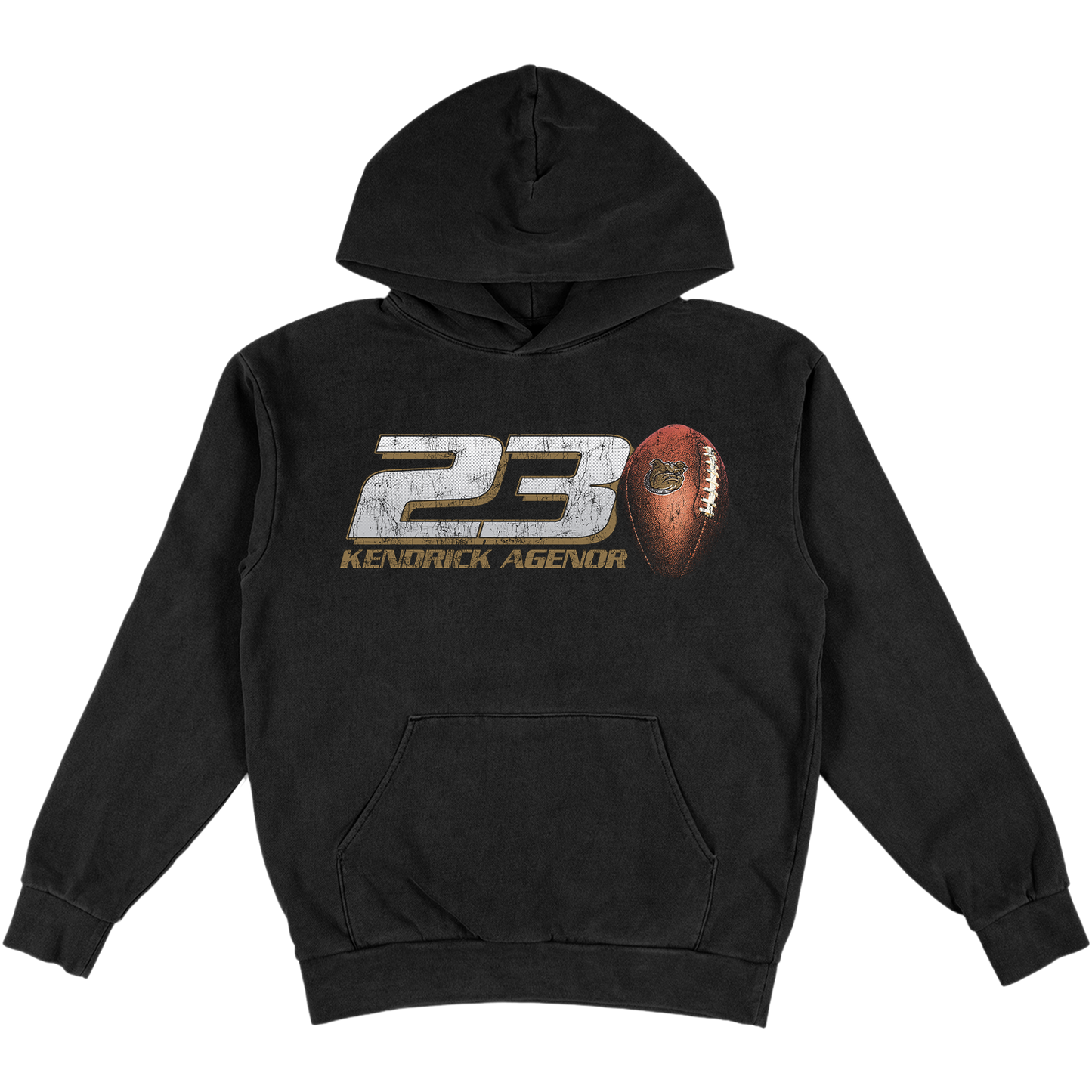 KENDRICK AGENOR HEAVYWEIGHT '23' BLACK HOODIE