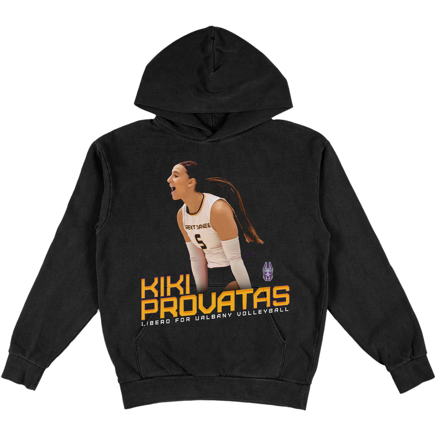 KIKI PROVATAS HEAVYWEIGHT BLACK HOODIE