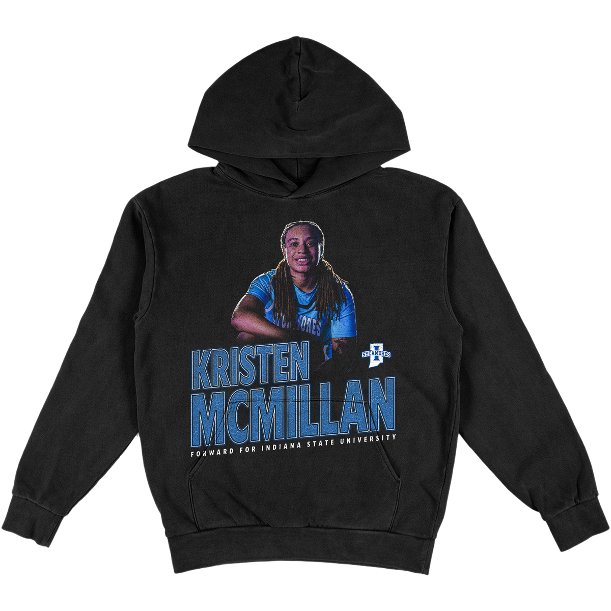 KRISTEN MCMILLAN VINTAGE HEAVYWEIGHT BLACK HOODIE
