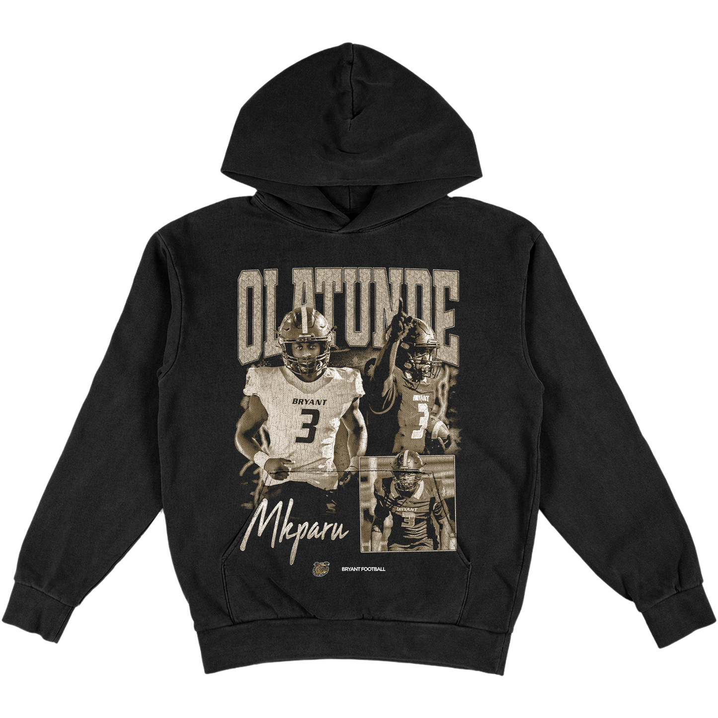 OLATUNDE MKPARU HEAVYWEIGHT BLACK HOODIE