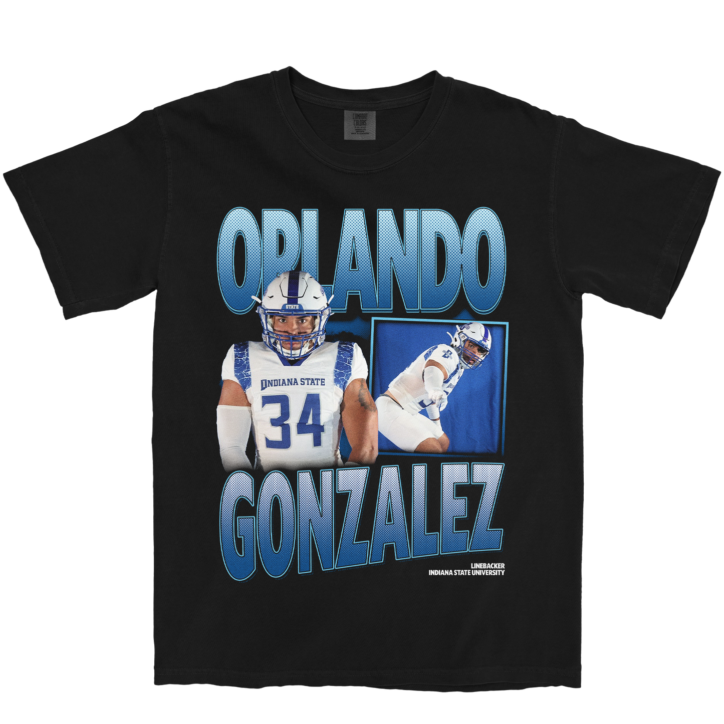 ORLANDO GONZALEZ GRAPHIC BLACK TEE