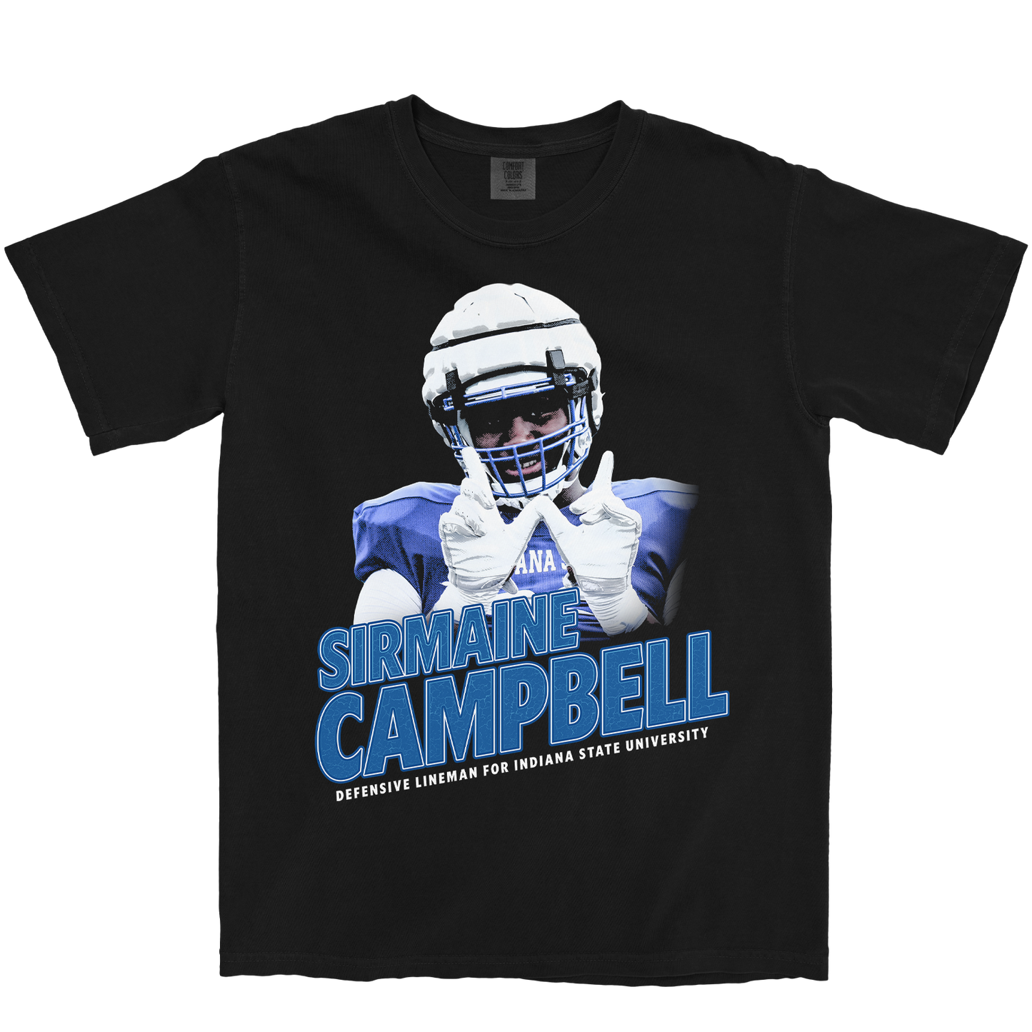 SIRMAINE CAMPBELL VINTAGE BLACK TEE