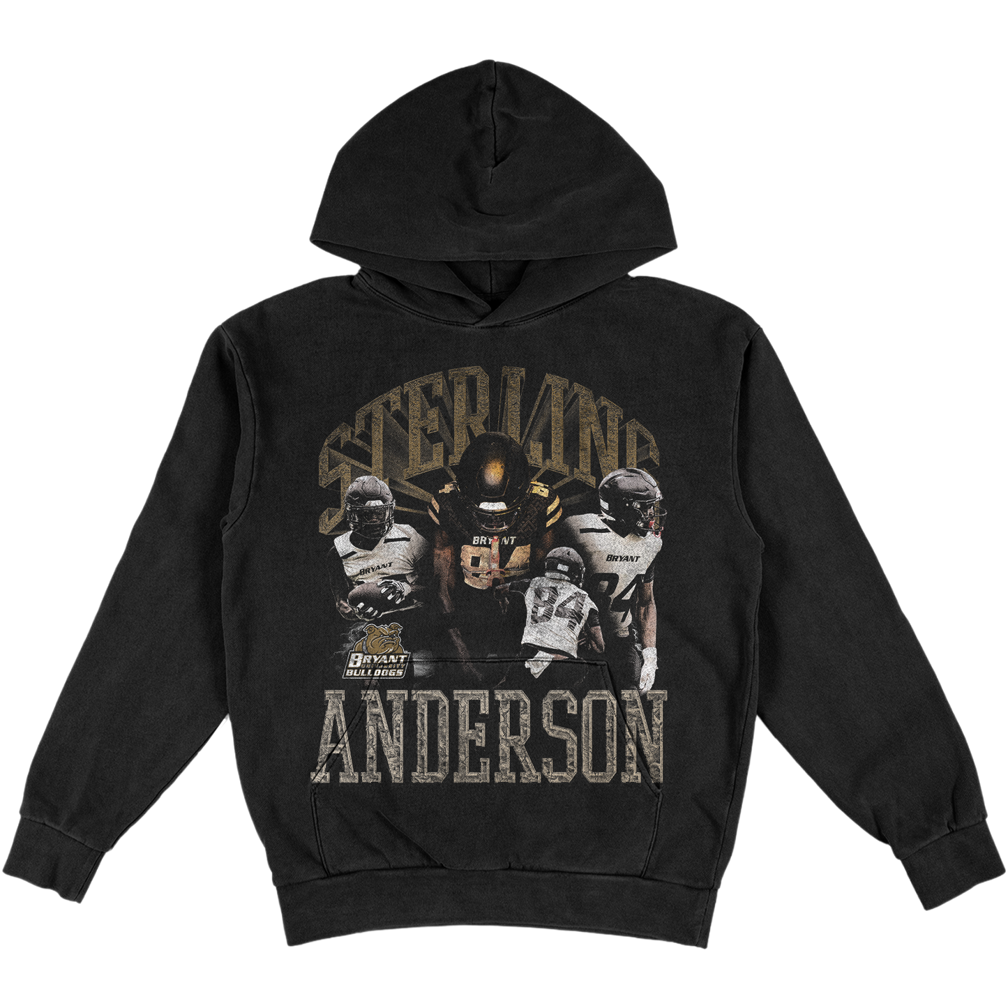 STERLING ANDERSON HEAVYWEIGHT GRAPHIC BLACK HOODIE