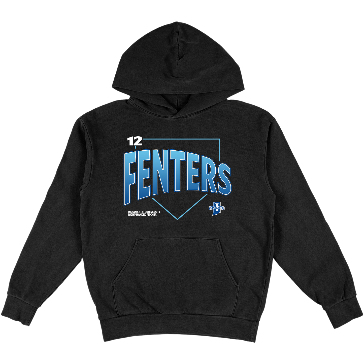 TREVOR FENTERS CLASSIC HEAVYWEIGHT BLACK HOODIE