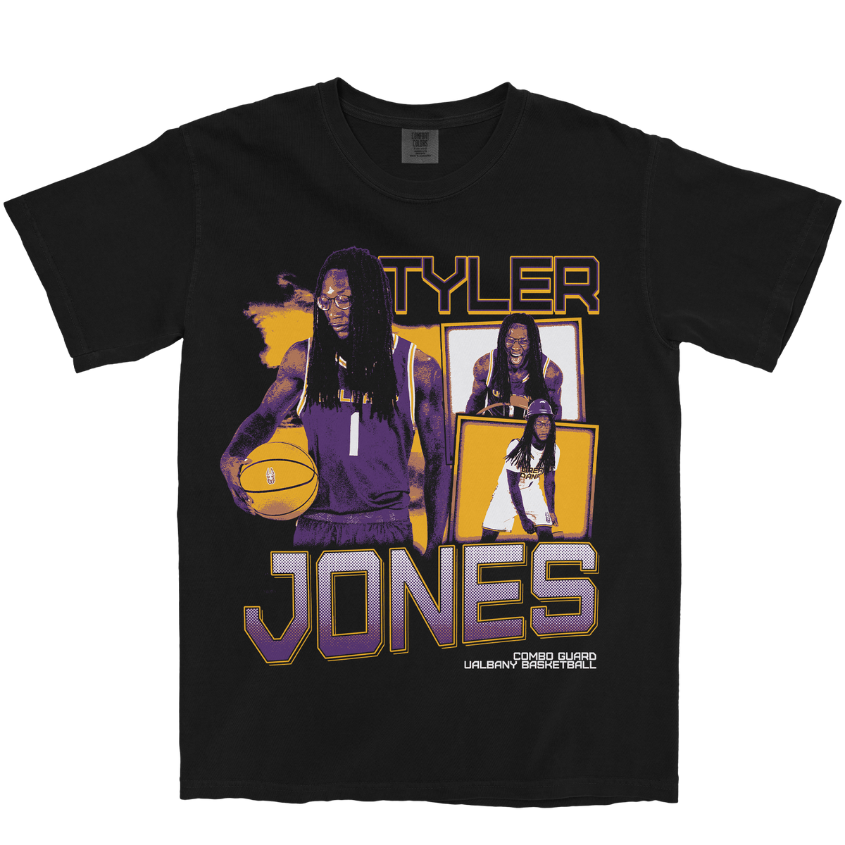 TYLER JONES GRAPHIC BLACK TEE