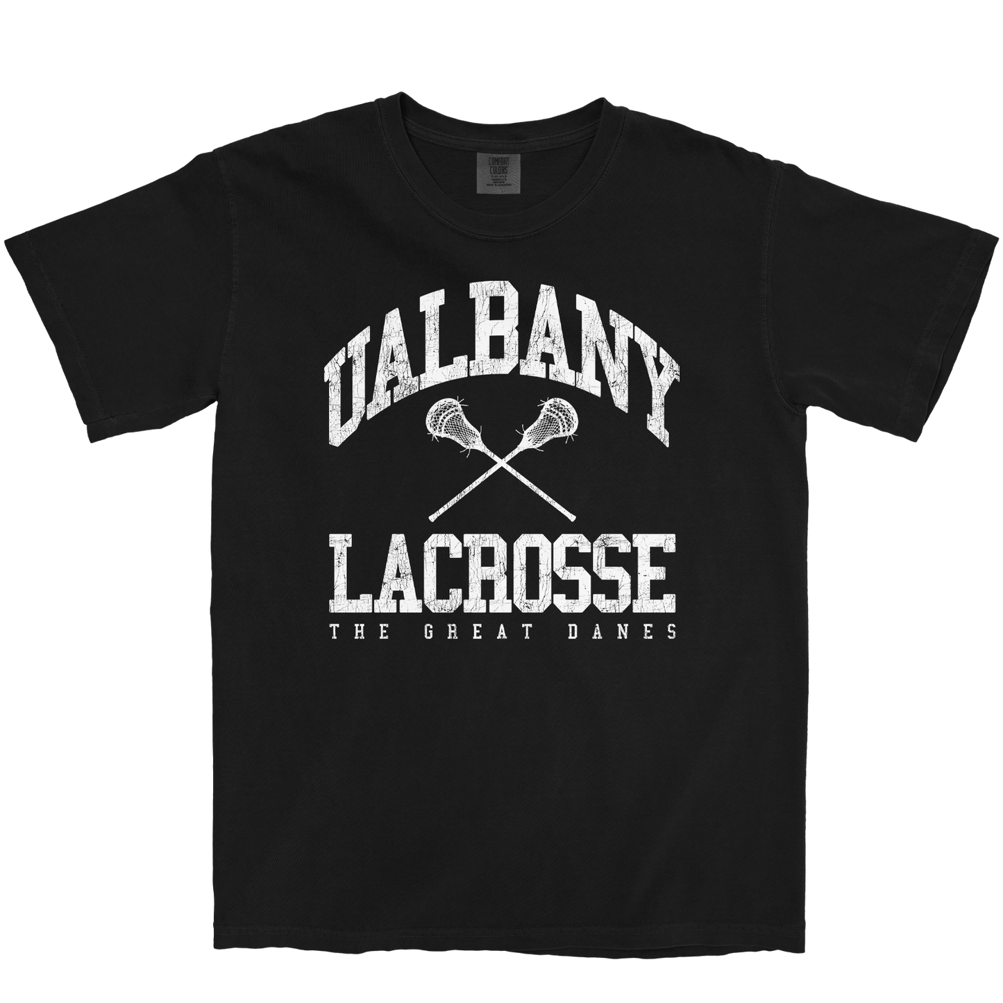 UALBANY LACROSSE 'GREAT DANES' BLACK T-SHIRT
